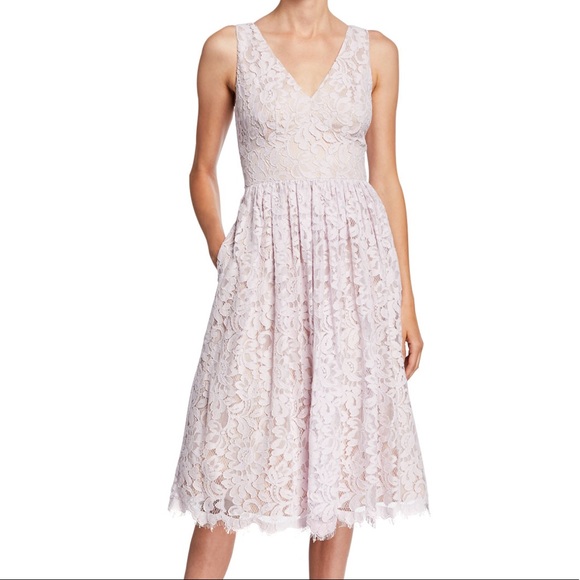 Eliza J Dresses & Skirts - Eliza J • Eyelash Lace Double V Midi Dress…